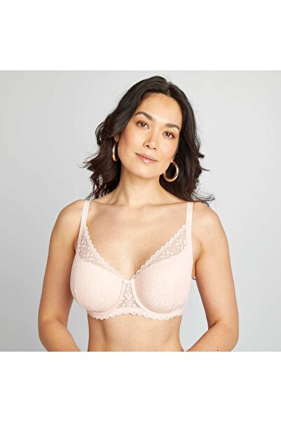 KIABI Padded bra for D-E cups PINK