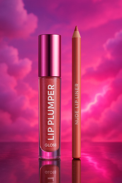 Markasız ucuz NebulaHome Dudak Dolgunlaştırıcı Lip Plumper & Dudak Kalemi 2’l...