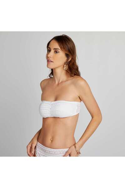 KIABI Lace bandeau bra white