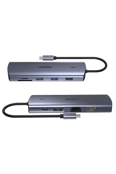 Unitek قاعدة توصيل عالمية متعددة الاستخدامات USB-C 9 في 1 (D1113A)