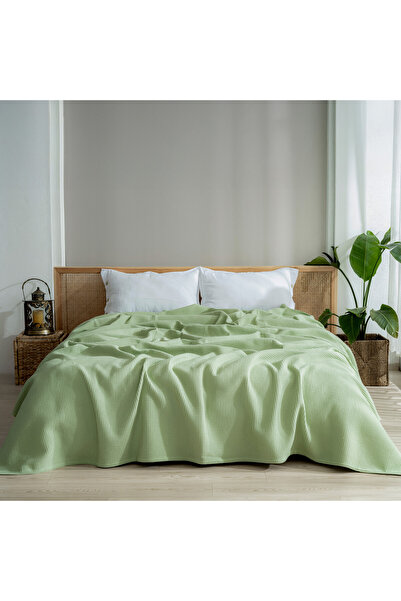 MYLASA HOME Pike Bedspread Double Waffle - 100% Cotton Lightweight 4 Seasons Airy High Quality Pikes