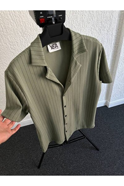 tetramoda Crepe Fabric Regular Fit Short Sleeve Men's Shirt