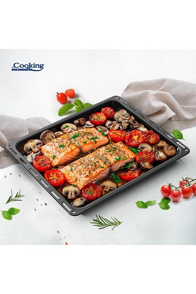 Heinner Enameled oven tray HR-NR-D45, 45.5x37.5x3.5CM Black