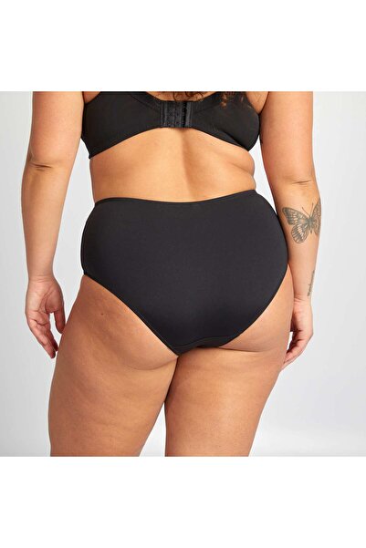 KIABI Microfibre briefs with embroidery BLACK