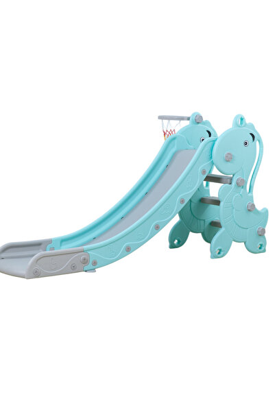 rexa Dinosaur Shape High Quality Foldable Kids Indoor Children Plastic Slide 175*46*89cm