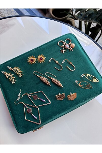 Miltonia Yaprak Küpe