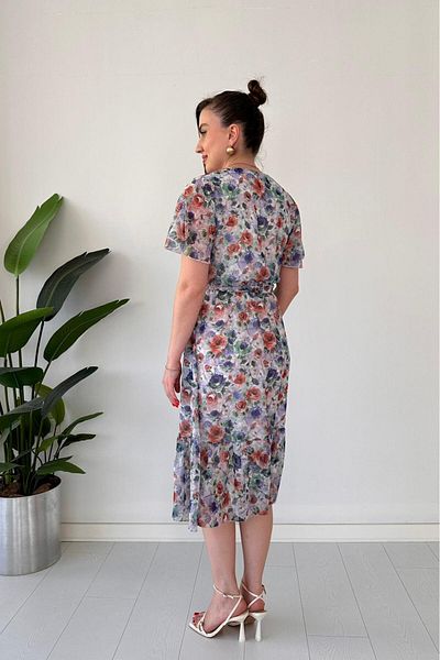 MaziButik Rochie din șifon trandafir maro