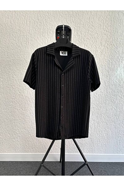 tetramoda Crepe Fabric Regular Fit Short Sleeve Men's Shirt