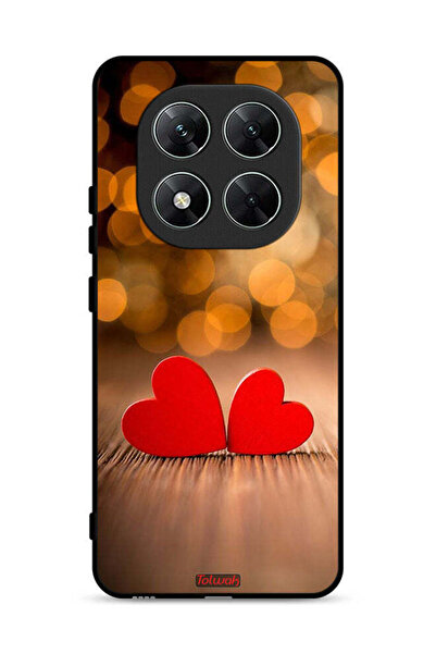 Tolwak غطاء حماية لهاتف Xiaomi Poco X7 5G بتصميم قلبين جميلين