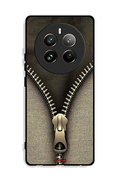 Tolwak غطاء حماية بنمط سحاب لهاتف Realme 12 Pro Plus 5G