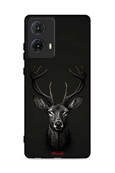 Tolwak غطاء حماية لهاتف موتورولا موتو جي 85 5G برسومات غزال رقمية