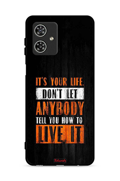 Tolwak غطاء حماية لهاتف موتورولا موتو جي 54 5G "Its Your Life"
