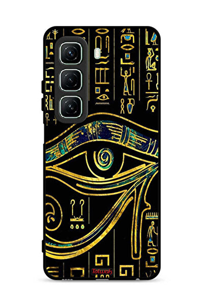 Tolwak غطاء حماية لهاتف Infinix Hot 50 5G بتصميم عين فنية