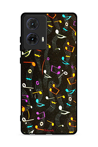 Tolwak غطاء حماية لهاتف موتورولا موتو جي 85 5G بنمط قماش موسيقي