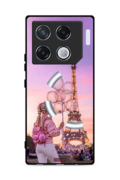 Tolwak غطاء حماية لهاتف Infinix GT 20 Pro 5G، فتاة تحمل بالونات