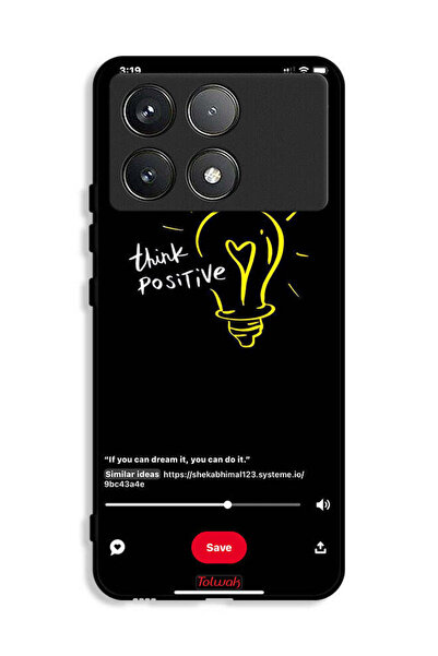 Tolwak غطاء حماية لهاتف Xiaomi Poco X6 Pro 5G - فكر بإيجابية