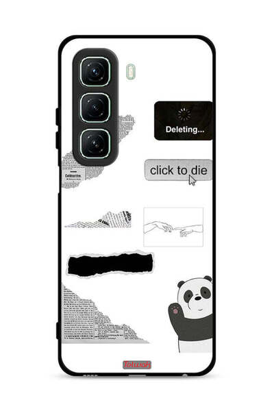 Tolwak غطاء حماية لهاتف Infinix Hot 50 5G بملصق باندا