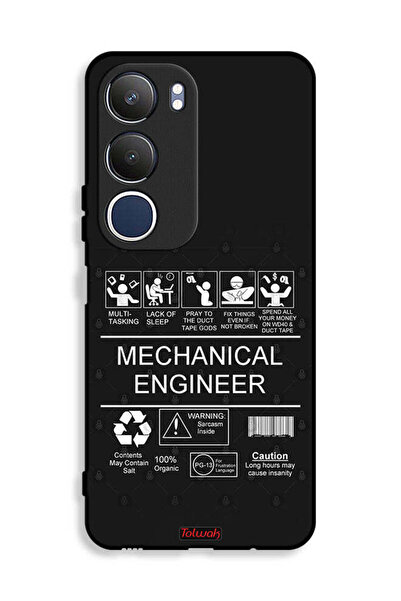 Tolwak غطاء حماية لهاتف Vivo Y19s 4G، ملصق مهندس ميكانيكي