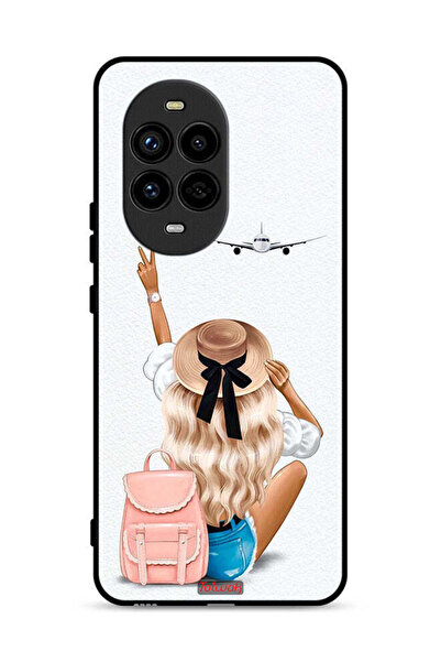 Tolwak غطاء حماية لهاتف هواوي نوفا 13 برو 5G - فتاة تحب السفر