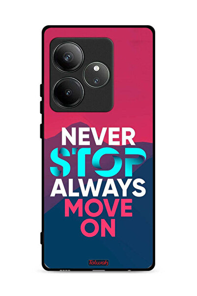 Tolwak غطاء حماية لهاتف Realme GT Neo6 SE 5G، لا تتوقف أبدًا، تحرك دائمًا