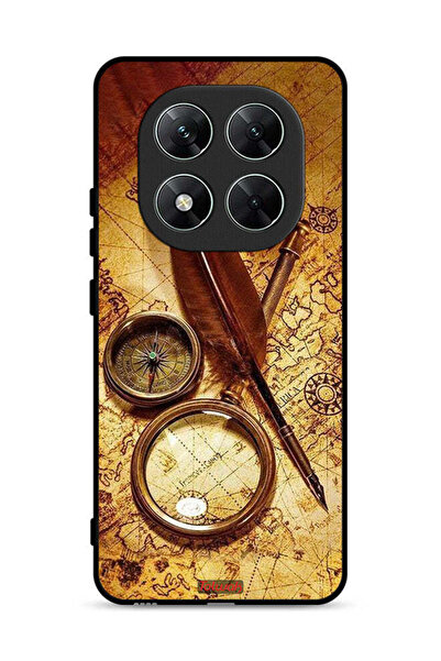 Tolwak غطاء حماية لهاتف Xiaomi Poco X7 5G بتصميم بوصلة عتيقة