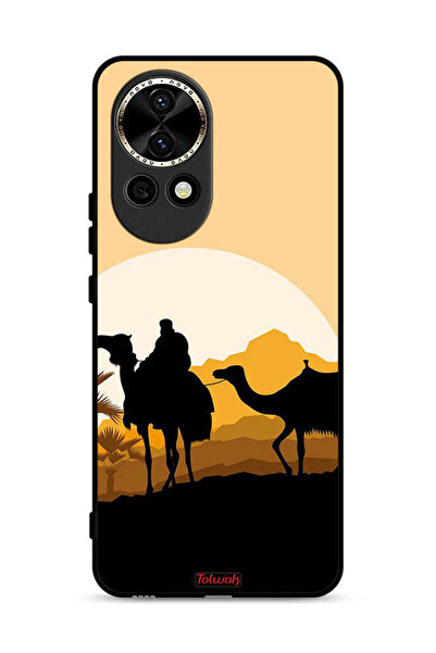 Tolwak غطاء حماية لهاتف هواوي نوفا 13 5G، رسمة جمال في الصحراء