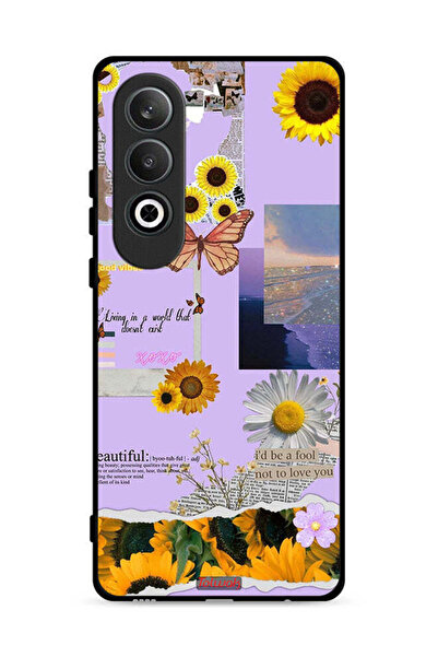 Tolwak غطاء حماية لهاتف Oppo K12 Plus 5G بملصقات عباد الشمس الجميلة