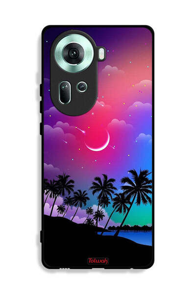Tolwak Oppo Reno11 5G Protective Case Cover Moon In Night Art