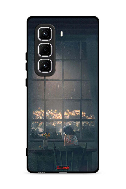 Tolwak غطاء حماية لهاتف Infinix Hot 50 Pro Plus 4G برسومات القمر