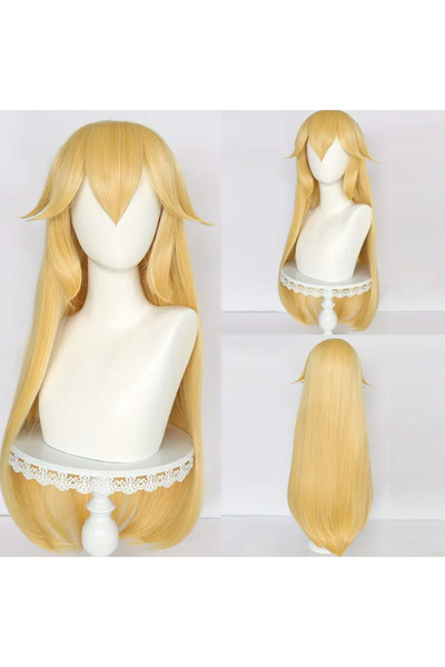 Butic Anime Cosplay Peruk Sarı Peach Peruk Prenses Şeftali Peruk Sarı Kawaii ...