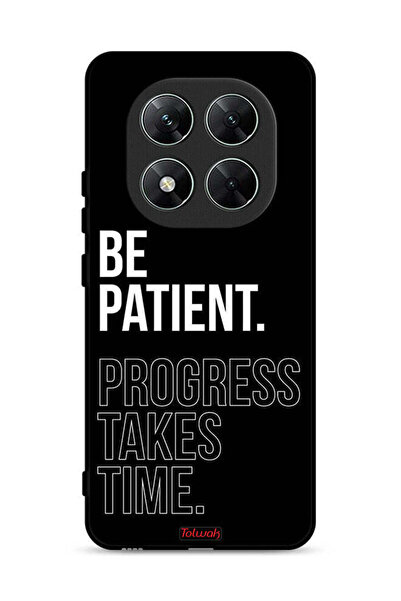 Tolwak غطاء حماية لهاتف Xiaomi Poco X7 5G كن صبورًا فالتقدم يستغرق وقتًا