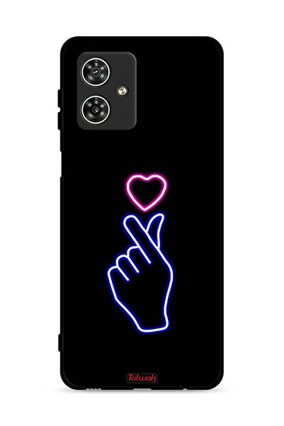 Tolwak غطاء حماية لهاتف موتورولا موتو جي 54 5G بنقشة قلب سناب