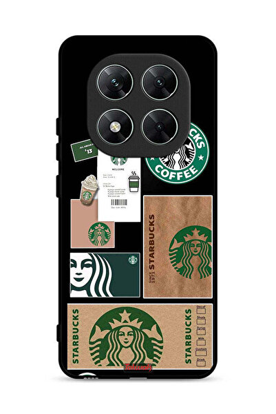 Tolwak غطاء حماية لهاتف شاومي ريدمي نوت 14 برو 5G ملصق ستاربكس