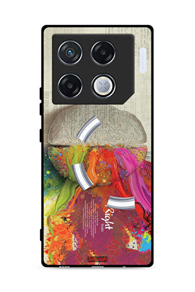 Tolwak غطاء حماية لهاتف Infinix GT 20 Pro 5G، رسم تجريدي لعلم الدماغ