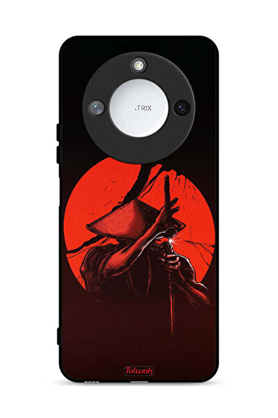 Tolwak غطاء حماية لهاتف Honor X60 5G بتصميم محارب السيف