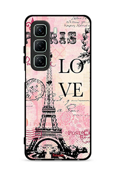 Tolwak غطاء حماية لهاتف Infinix Hot 50 5G بطبعة باريس لوف