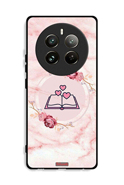 Tolwak غطاء حماية لهاتف Realme 12 Pro 5G بتصميم ثلاثة قلوب على كتاب