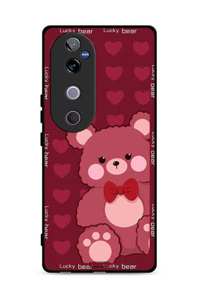 Tolwak غطاء حماية لهاتف Vivo V40 5G بتصميم الدب المحظوظ