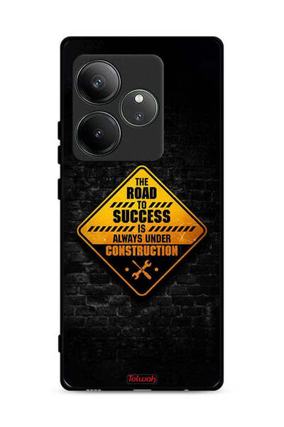 Tolwak غطاء حماية لهاتف Realme GT 6 5G الطريق إلى النجاح دائمًا قيد الإنشاء