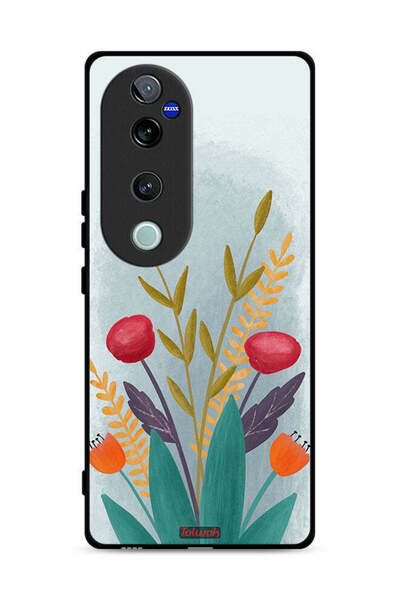 Tolwak غطاء حماية لهاتف Vivo S19 Pro 5G برسومات نباتية