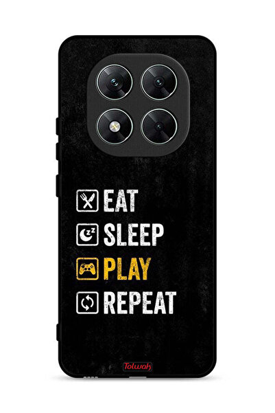 Tolwak غطاء حماية لهاتف شاومي ريدمي نوت 14 برو 5G، تناول الطعام، النوم، اللعب...