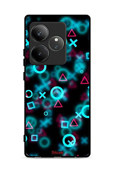 Tolwak غطاء حماية لهاتف Realme GT 6T 5G برسومات أيقونات لعبة الحبار الصغيرة