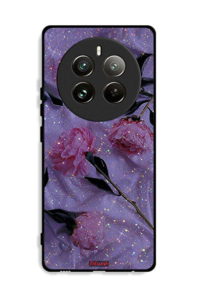 Tolwak غطاء حماية لهاتف Realme 12 Pro 5G بنقشة ورود لامعة