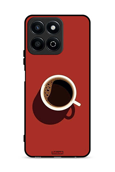 Tolwak غطاء حماية لهاتف Honor Play 60 Plus 5G بفن فنجان القهوة