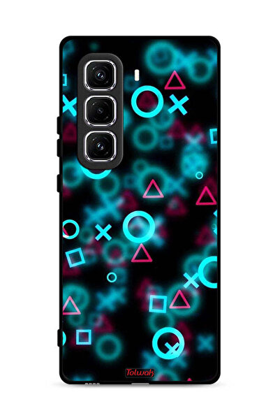 Tolwak غطاء حماية لهاتف Infinix Hot 50 Pro Plus 4G برسومات أيقونات لعبة الحبا...