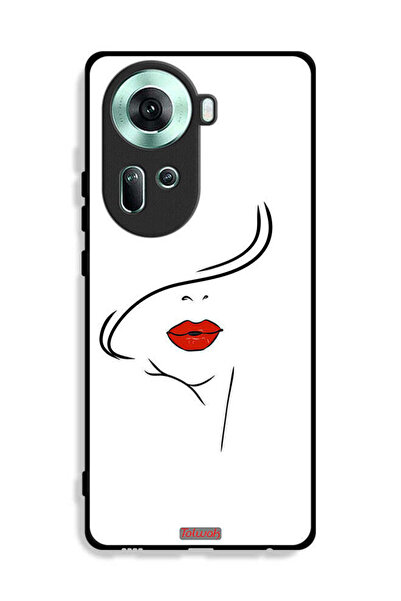 Tolwak غطاء حماية Oppo Reno11 5G برسومات وجه فتاة