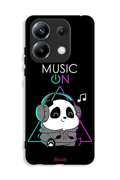 Tolwak غطاء حماية لهاتف شاومي ريدمي نوت 13 برو 4G بطبعة موسيقى الباندا