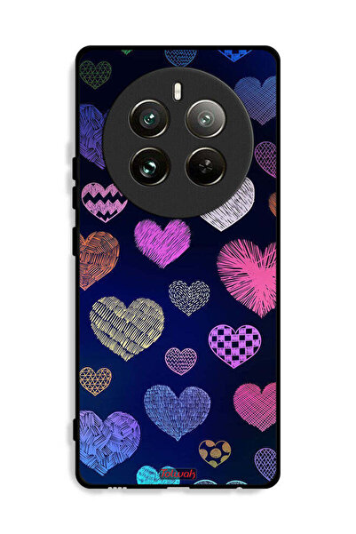 Tolwak غطاء حماية لهاتف Realme 12 Pro Plus 5G بنقشة قلوب داجا