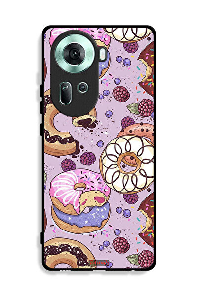 Tolwak غطاء حماية لهاتف Oppo Reno11 5G برسومات دونات فنية