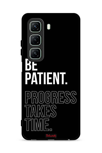 Tolwak غطاء حماية لهاتف Infinix Hot 50 5G كن صبورًا فالتقدم يستغرق وقتًا